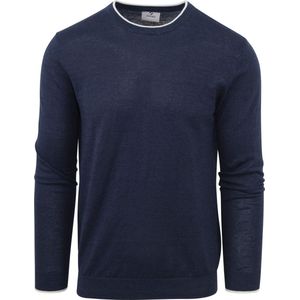 Suitable - Trui O-Hals Johan Navy - Heren - Maat XXL - Regular-fit