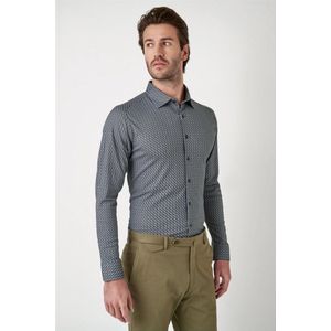 Desoto - Overhemd Blauw Desoto Kent Lange Mouw Overhemd Blauw 77328 563