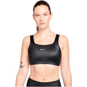 NIKE Dri Fit Swoosh Sport-bh - Black / White - S