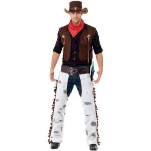 Bruin cowboy western kostuum voor heren - verkleedkleding 48/50