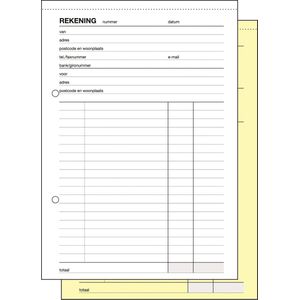 Sigel rekeningblok - Expres - A5 - 2x50 vel - zelf kopiërend - SI-30265