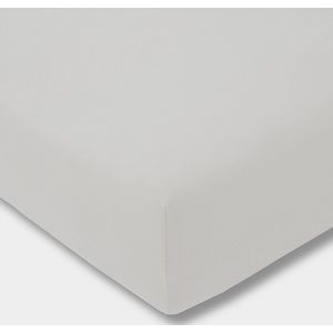 Jersey Hoeslaken 150x200 cm - 100% Katoen - Zilverkleurig