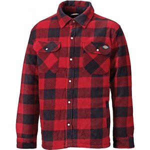 Overhemd Heren 3XL Dickies Lange mouw Red / Black 100% Polyester
