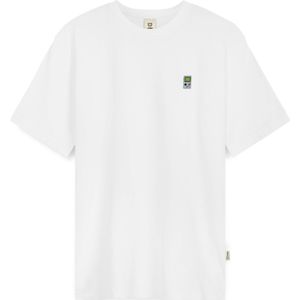 A-dam White Boy - T-shirt - Heren - Volwassenen - Vegan - Korte Mouwen - T-shirts - Katoen - Wit - L
