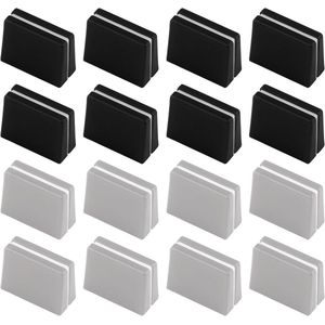 Allecto Plus - Fader Kappen voor Mixer - Geschikt voor Pioneer DJM Mixers - Eenvoudig te Installeren - Zwart Grijs - Set van 16 stuks