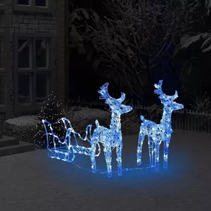 LED Rendier Met Slee Kerstdecoratie 1,2 Meter – Mét Muziekfunctie, Sfeervol Buitendecoratie