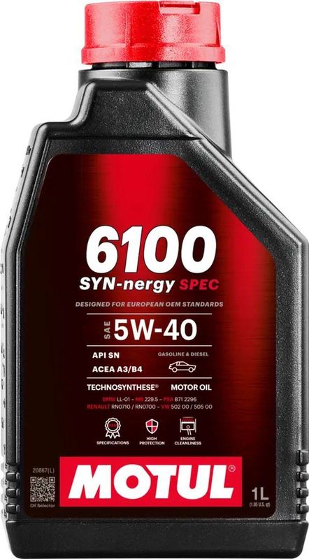 MOTUL 6100 SYN-nergy SPEC 5W-40 - 1L