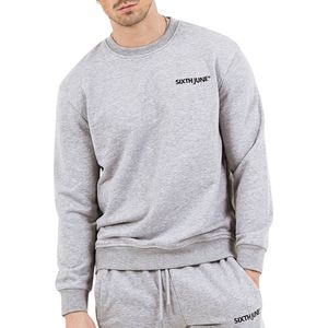 Sixth June Soft Embroidered Logo Crew Trui Mannen - Maat L