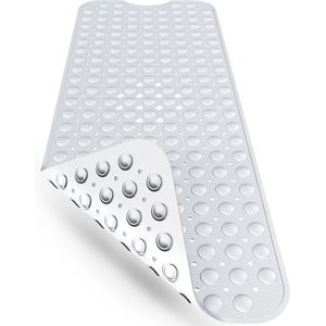 Antislip Badmat 100x40 cm | BPA-vrije Antislipmat voor in bad | Antibacterieel en Duurzaam | Schimmelbestendig | Milieuvriendelijk | Machinewasbaar