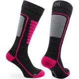 Norfolk - Courchevel - Skisokken - Roze - Merino Wol - Schokabsorptie