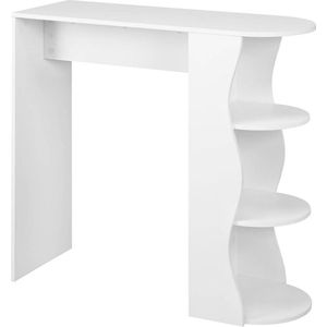 Rootz Multifunctionele Bartafel - Keukeneiland - Salontafel - Stijlvol, Duurzaam, Ruimtebesparend - 110 cm x 107 cm x 40 cm