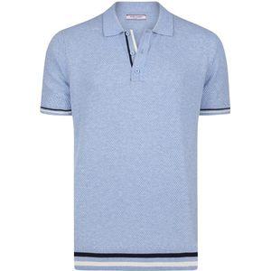 Felix Hardy - Polo Shirt - Blauw - Korte Mouwen - 100% Katoen