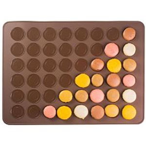 Siliconen vorm voor macarons - macaron bakmat - oven macaron mal - 48 vormen