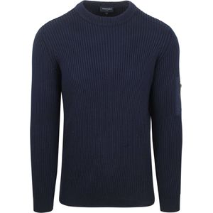 Suitable - Mou - Trui - Donkerblauw - Pullover - Slim-Fit