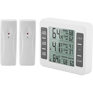 Draadloze Digitale Koelkast Thermometer met Alarm en LCD Scherm