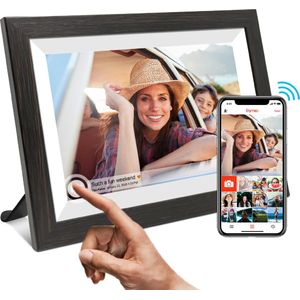 MemoMemory Digitale Fotolijst - 10.5 Inch - WiFi - Touchscreen - Zwart