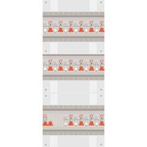 1 fase groepenkast met 16 aardlekautomaten