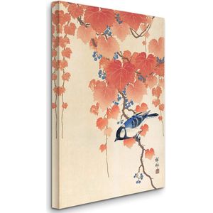 Ohara Koson - Bird and Red Ivy - Vogel en rode klimop (1877-1945) - 3:2