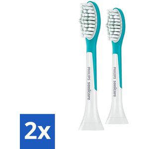 2 x Philips Sonicare - Opzetborstels - For Kids Standard - Voor Kinderen - 2 opzetborstels - HX6042/33 - Philips Sonicare - Tandenborstel Voor Kinderen - Tandenpoetsen - Kinder Tandenborstel - Elektrische Tandenborstel