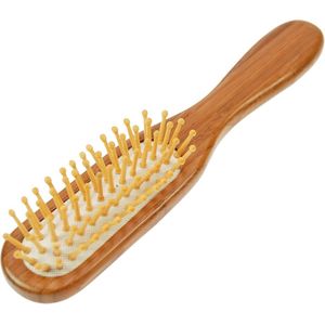Bamboe Houten Haarborstel met Massagefunctie - Voor Zijdeachtig en Klitvrij Haar