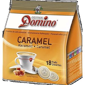 Domino Caramel - koffiepads - 12 x 18 pads