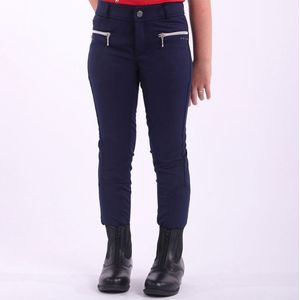 QHP Rijbroek Tanya Full Grip Kids Navy - 140