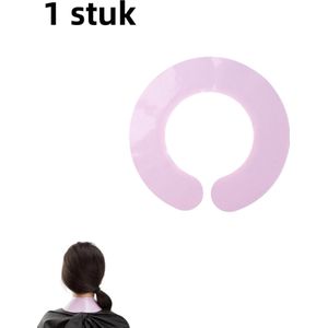 1 stuk - Siliconen nekbescherming - Knipsjaal - Geschikt voor haarverf en omslagdoeken - Anti-haarbreuk - Waterdichte haarverzorging - Paars