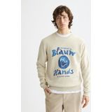 Scotch & Soda - Denim Washed Artwork - Sweatshirt - Blauw - Katoen