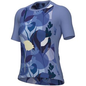 Ale Bloom Korte Mouw Wielertrui Paars M Vrouw