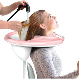 Opblaasbare Haarwasbak - Draagbare Shampoobak - Roze - PVC