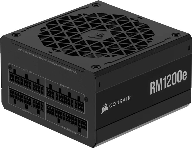 Corsair - RM1200e - Modulaire Voeding - Zwart - 1200W 80+ Gold ATX 3.1