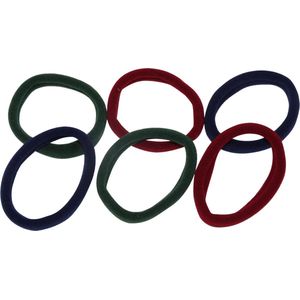 Jessidress Sterke Haar Elastieken Grote Elastieken zonder stiksels Ideaal voor Hoge Paardenstaart - Groen