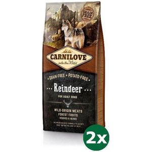 2x12 kg Carnilove reindeer adult hondenvoer