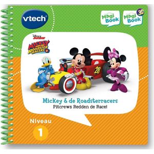 VTech MagiBook Activiteitenboek Mickey & The Roadster Racers - Pitcrews Redden de Race! - Educatief Speelgoed - Niveau 1 - 2 tot 5 Jaar
