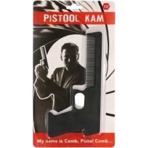 Kam - pistool - zwart - fopartikel