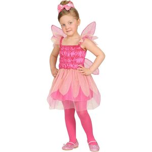 Widmann - Elfen Feeen & Fantasy Kostuum - Roze Pixie Huiself Rosie - Meisje - Roze - Maat 104 - Carnavalskleding - Verkleedkleding