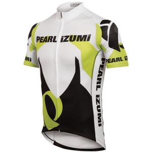Pearl Izumi - PRO LTF Jersey - Fietsshirt - Wit met Zwart en Geel - Korte Mouwen - Heren