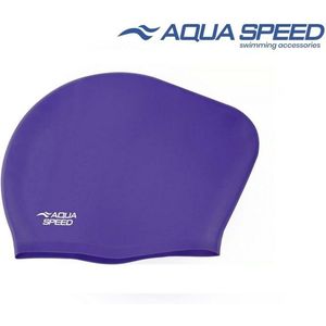 Aqua Speed Long Hair Cap – Badmuts voor Lang Haar – Siliconen – Comfort & Bescherming - Paars