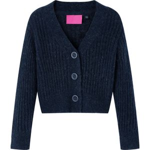 vidaXL - Kindervest - gebreid - 116 - marineblauw