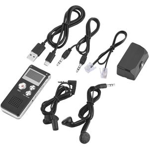 Digitale Voice Recorder 8GB met LCD-scherm - Telefoongesprek Recorder en Voice Geactiveerde Opnames
