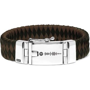 SILK Jewellery - Zilveren Armband - Alpha - 641BBR.20 - Maat 20,0