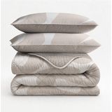 Sleeptime 2 in 1 Dekbed zonder Overtrek Drifty - Dekbed - 240 x 200 cm + 2 x kussenslopen 60x70 - Zand