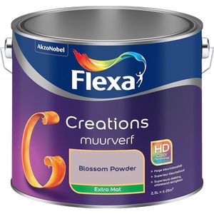 Flexa Creations Muurverf Extra Mat - Blossum Powder - Mengkleuren Collectie - 2,5 Liter