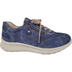 Hartjes 162.1603/40 65.00 K Dames Veterschoen - Blauw - 41.5