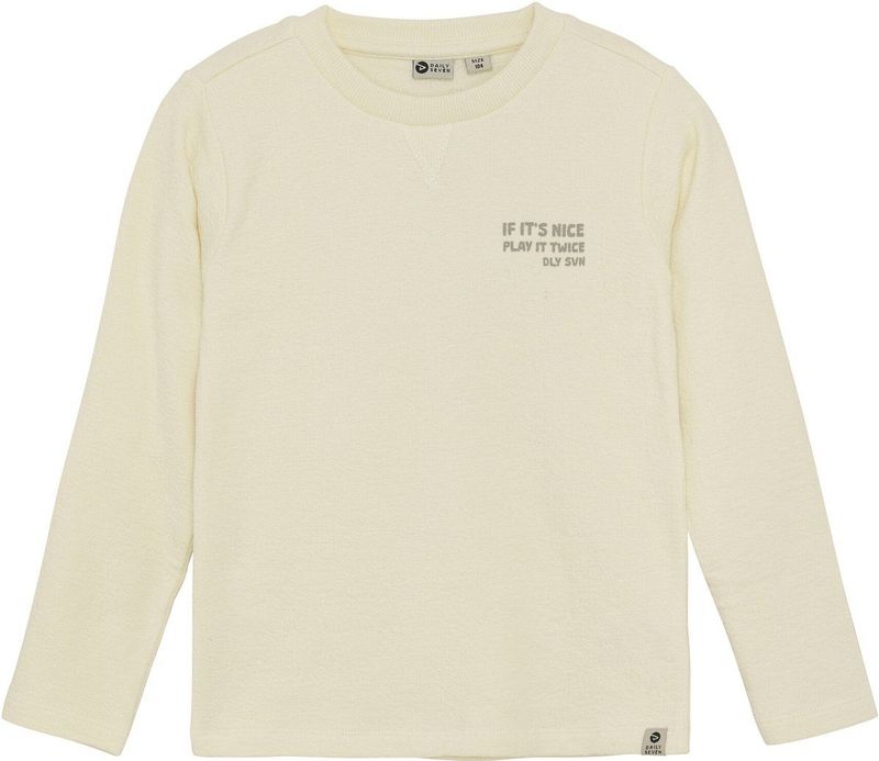 Daily7 - Winter T-shirt - Wit - Longsleeve