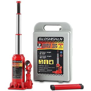 Hydraulische Flessenkrik 2 Ton met Draagtas - Perfect voor Auto en Vrachtwagen