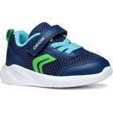 Geox - Sprintye - Schoenen - Blauw - Mesh en Leerlook