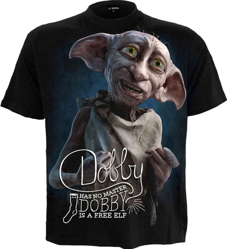 Harry Potter Dobby Heren T-shirt - zwart - 4XL