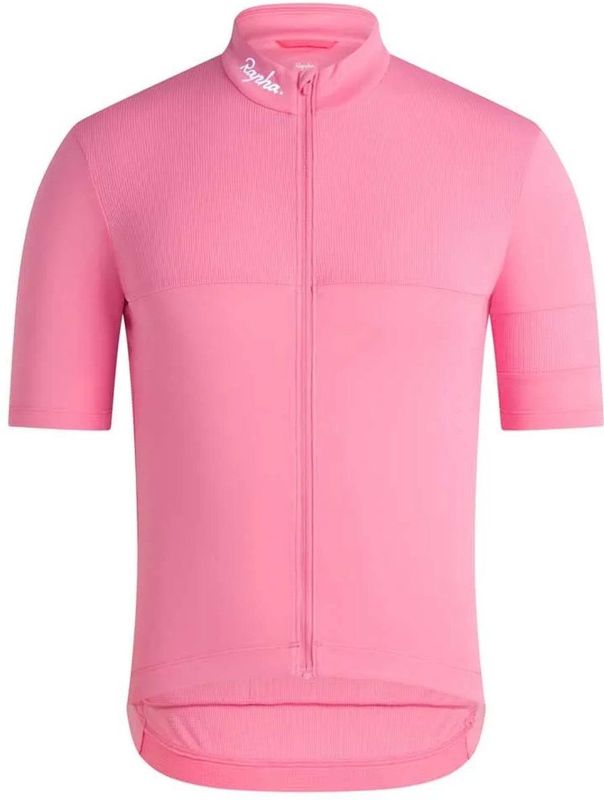 Rapha Brevet Element Korte Mouw Wielertrui Roze S Man
