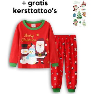 EazyPeezy Pyjama in kerstthema - Kerstpyjama kinderen - Kerstmotief - 3 jaar